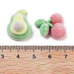 Flocking Opaque Resin Fruit Decoden Cabochons&nbsp;RESI-H165-13