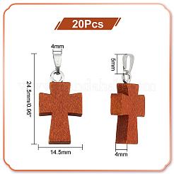 20Pcs Wood Dyed Pendants&nbsp;FIND-PH0010-67