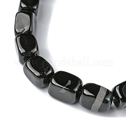 Dyed & Heated Natural Black Agate Beads Strands&nbsp;G-F743-02A