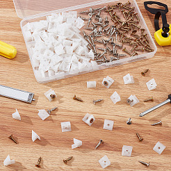 110 Sets 2 Style Plastic Brackets&nbsp;FIND-GF0004-02