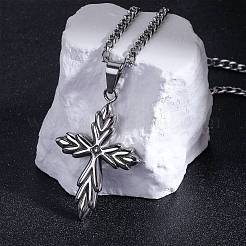 3Pcs Retro 316 Surgical Stainless Steel Cross Gothic Pendants&nbsp;FIND-SZ0003-60