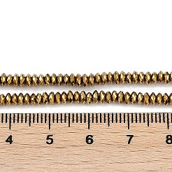 Electroplated Synthetic Non-magnetic Hematite Beads Strands&nbsp;G-H072-G01-01