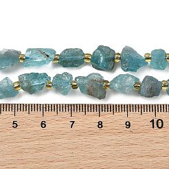 Raw Rough Natural Blue Apatite Beads Strands&nbsp;G-D101-A09