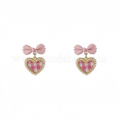 Zinc Alloy Plastic Stud Dangle Earrings for Women&nbsp;WGD72B4-01