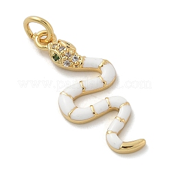 Brass Micro Pave Cubic Zirconia Pendants&nbsp;KK-H494-01G-02