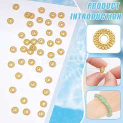 100Pcs Rack Plating Alloy Spacer Beads&nbsp;KK-BC0013-64