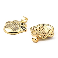 Real 18K Gold Plated Rack Plating Brass Micro Pave Cubic Zirconia Pendants&nbsp;ZIRC-L100-139G
