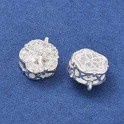 Brass Micro Pave Cubic Zirconia Pendants&nbsp;KK-B172-14S-03