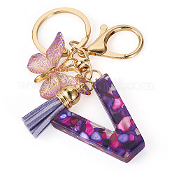 Resin Butterfly Pendant Keychains&nbsp;KEYC-TAC0034-03V