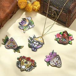 12Pcs 6 Style Acrylic Pendants&nbsp;MACR-CJ0001-68