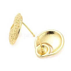 Rack Plating Brass Hammered Geo Shape Stud Earrings for Women&nbsp;EJEW-F326-26G