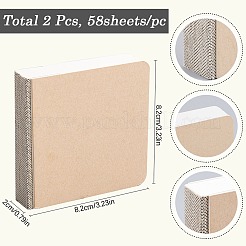 2Pcs Portable Art Drawing Sketchbooks&nbsp;AJEW-SP0001-47A