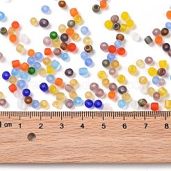 Frosted Colours 6/0 Glass Seed Beads&nbsp;SEED-A030-02A