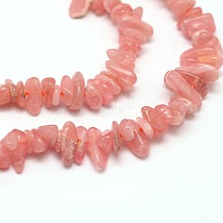 Chips Natural Rhodochrosite Beads Strands&nbsp;G-N0164-22