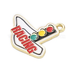 Racing Car Theme Alloy Enamel Pendants&nbsp;AL-CBA4666-03H