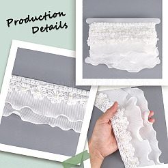 Polyester Lace Trim Ribbon&nbsp;OCOR-WH20005-43A