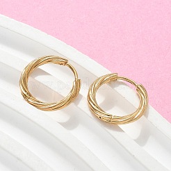 304 Stainless Steel Twist Hoop Earrings for Women&nbsp;EJEW-A130-02C-G