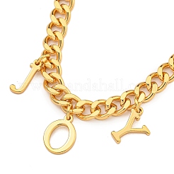 Brass Charm Bracelets for Women&nbsp;BJEW-U008-19G-01