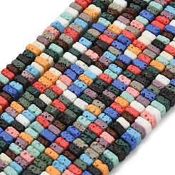 Synthetic Lava Rock Beads Strands&nbsp;G-A317-D01-01