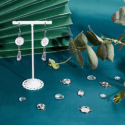 DIY Flat Round Drop Earring Making Kit&nbsp;DIY-UN0002-95