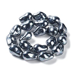 Electroplated Glass Imitation Pearl Beads Strands&nbsp;BSHE-G035-01A-02-1