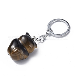 Natural/Synthetic Gemstone Pendant Keychains&nbsp;KEYC-P011-01P