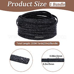 10M Folding Glitter PU Leather Cord&nbsp;OCOR-GF0004-11J
