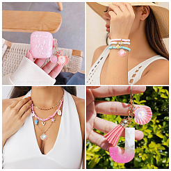 24Pcs 6 Colors Opaque Resin Pendants&nbsp;RESI-TA0005-51