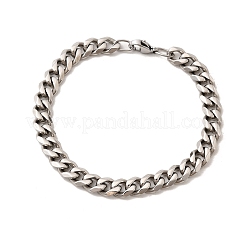 304 Stainless Steel Cuban Chain Bracelets for Men&nbsp;BJEW-B140-06D