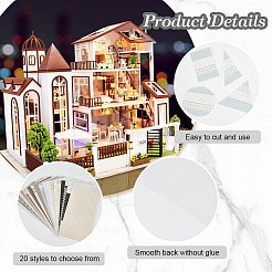 20 Sheets 20 Styles Coated Paper Wallpaper&nbsp;DIY-OC0012-17