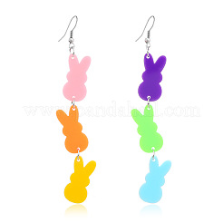Easter Bunny Acrylic Dangle Earrings for Women's Fashion&nbsp;FF4277