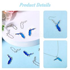 10Pcs Hollow 304 Stainless Steel Pendants&nbsp;STAS-CO0001-02