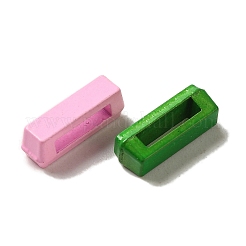 Alloy Spray Paint Slide Charms&nbsp;PALLOY-TAC0018-03-I
