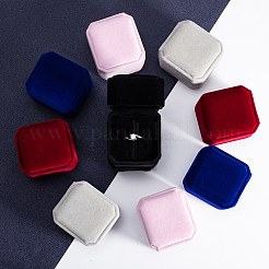 Square Velvet Ring Boxes&nbsp;VBOX-BC0001-01