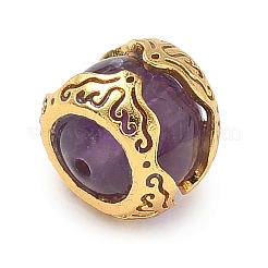 Natural Amethyst Round Beads&nbsp;GG-D002-01G-02