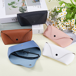 5Pcs 5 Colors Imitation Leather Eyeglasses Cases Pouch&nbsp;AJEW-CN0002-14