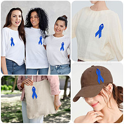 Awareness Ribbon Nylon Brooch&nbsp;JEWB-WH0056-008B
