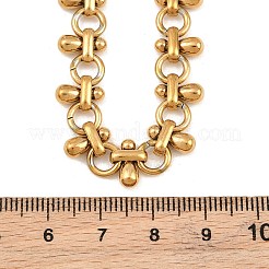 304 Stainless Steel Teardrop Link Chain Necklaces for Women&nbsp;SA-CBA9061-02G