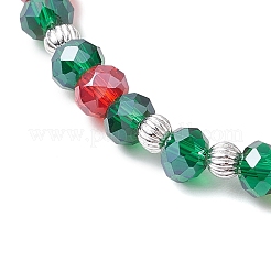 Christmas Tree Glass Beaded Stretch Bracelets&nbsp;BJEW-JB11187