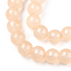 Baking Paint Imitation Jade Glass Round Bead Strands&nbsp;DGLA-Q021-6mm-41