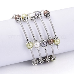 Five Loops Fashion Wrap Bracelets&nbsp;BJEW-JB05512-01