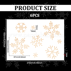 Snowflake Pattern Hotfix Rhinestones&nbsp;DIY-WH0430-205F