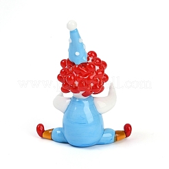 Handmade Lampwork Clown Display Decorations&nbsp;LAMP-Q005-12M