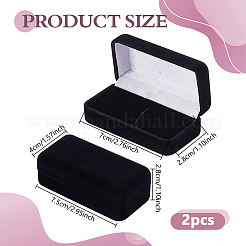 Velvet Jewelry Cases&nbsp;CON-WH0100-16