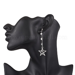 Tibetan Style Alloy Tassel Stud Earrings&nbsp;EJEW-TA00679