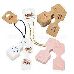 220Pcs 11 Styles Paper Necklace Display Cards&nbsp;CDIS-CD0001-03
