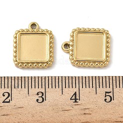 304 Stainless Steel Pendant Cabochon Settings&nbsp;STAS-D127-01G