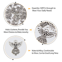 50PCS Tibetan Style Alloy Pendants&nbsp;TIBE-FH0001-24
