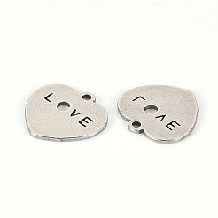 Non-Tarnish Valentine's Day 201 Stainless Steel Pendants&nbsp;STAS-Q238-022