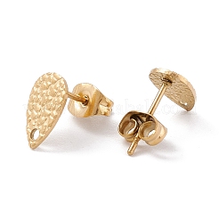 Ion Plating(IP) 304 Stainless Steel Stud Earring Findings&nbsp;STAS-L216-46G
